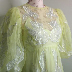 Baby yellow Asos dress size xs